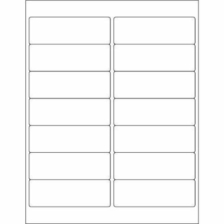 BSC PREFERRED 4 x 1 1/3'' Weather-Resistant Laser Labels, 1400PK S-20179